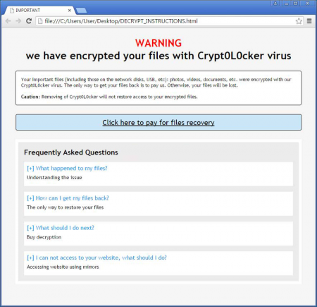 باج افزار Crypt0L0cker